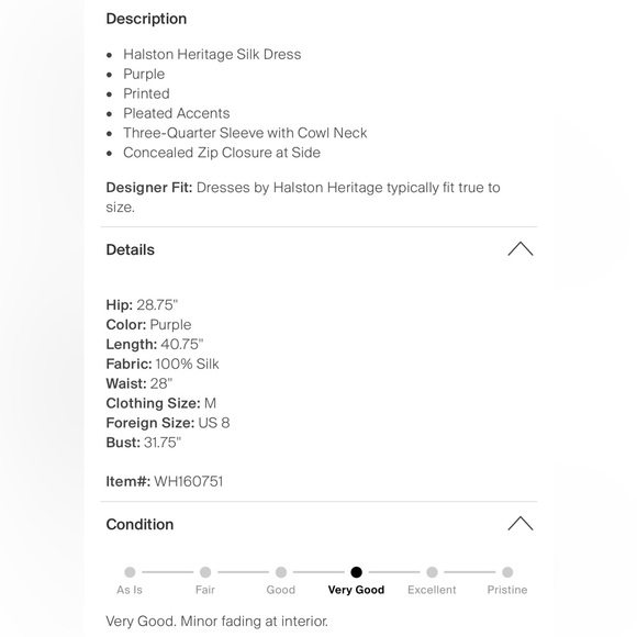 Halston Heritage Sz 8 100% Silk Plum Colored Graphic Vintage Pleated Dress - Picture 4 of 15